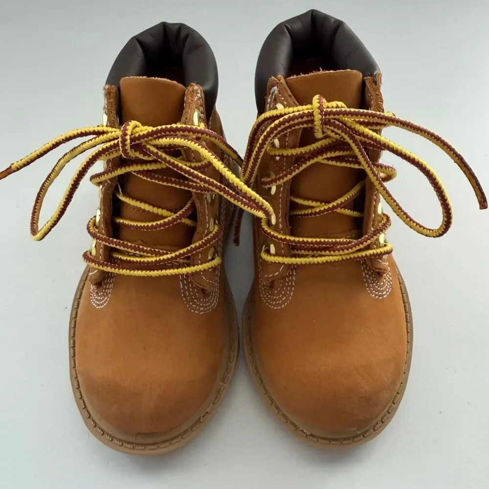 Timberland Toddler 12809 Classic Waterproof 6-Inch Wheat Leather Boots Size 6